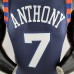 New York Knicks ANTHONY #7 Striped NBA Jersey-7012773