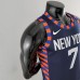 New York Knicks ANTHONY #7 Striped NBA Jersey-7012773