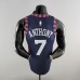 New York Knicks ANTHONY #7 Striped NBA Jersey-7012773