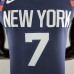 New York Knicks ANTHONY #7 Striped NBA Jersey-7012773
