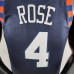 New York Knicks ROSE #4 Striped NBA Jersey-1843672