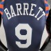 New York Knicks Barrett #9 Striped NBA Jersey-7841958