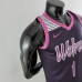 Minnesota Timberwolves EOWAROS#1 Black and Purple NBA Jersey-6593946