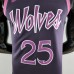 Minnesota Timberwolves ROSE#25 Black and Purple NBA Jersey-967192