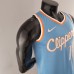 2022 WALL#11 Los Angeles Clippers City Edition NBA Jersey Blue-1232849
