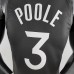 2020 POOLE#3 Warriors City Edition Black Grey NBA Jersey-7554389