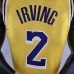 75th Anniversary IRVING #2 Los Angeles Lakers Yellow NBA Jersey-4540556