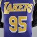 75th Anniversary TOSCANO #95 Los Angeles Lakers Jordan Purple NBA Jersey-7751517