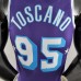 2022 75th Anniversary TOSCANO #95 Los Angeles Lakers City Edition Purple NBA Jersey-9221916