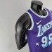 2022 75th Anniversary TOSCANO #95 Los Angeles Lakers City Edition Purple NBA Jersey-9221916