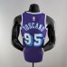 2022 75th Anniversary TOSCANO #95 Los Angeles Lakers City Edition Purple NBA Jersey-9221916