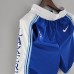 Los Angeles Lakers retro NBA Shorts Blue White Trim-4137943