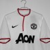 2012/13 Retro Manchester United M-U Away White Jersey version short sleeve-1095062