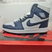Air Jordan 1 Low AJ1 High Running Shoes-Nvay Blue/White-5232980