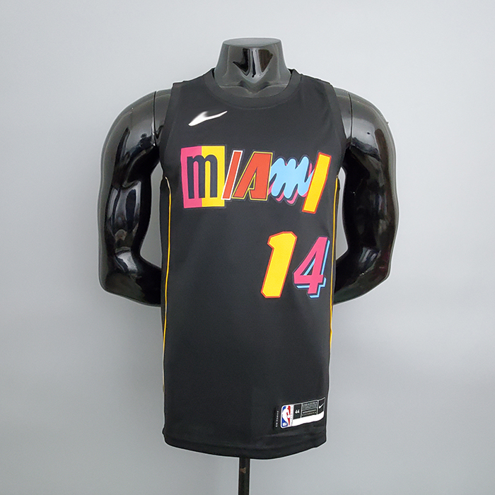 2022 Season Heat Team Herro #14 City Edition Black NBA Jersey-9719401