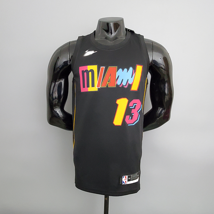 2022 Season Heat Adebayor #13 City Edition Black NBA Jersey-2170519