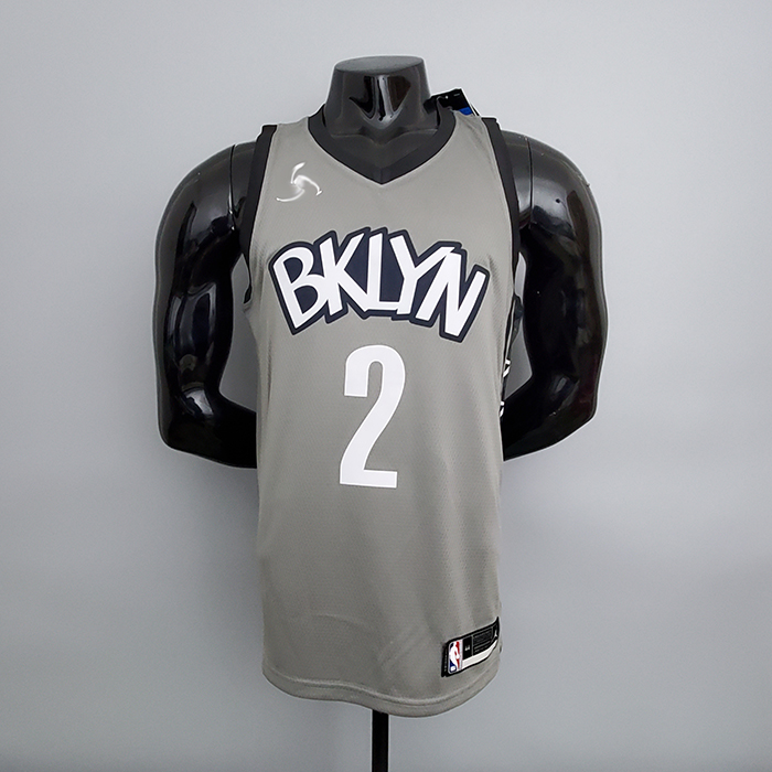 Nets Griffin #2 Flying Man Grey NBA Jersey-2750843