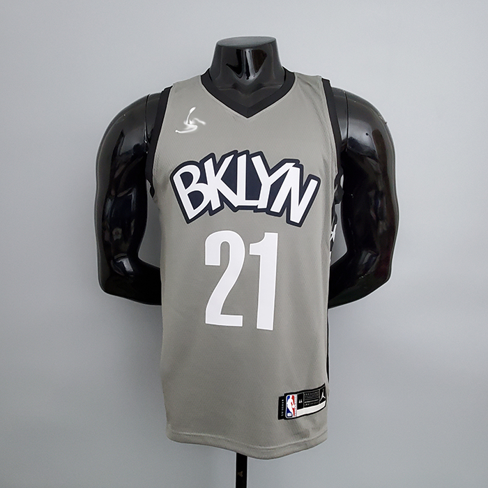 Nets Aldridge #21 Flyer Grey NBA Jersey-2154315