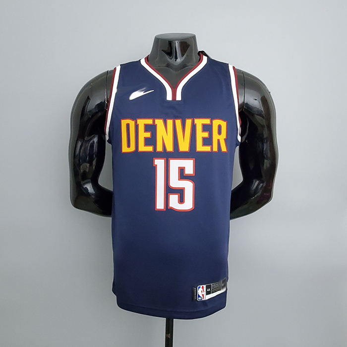 Denver Nuggets Jokic #15 Navy Blue NBA Jersey-8967275