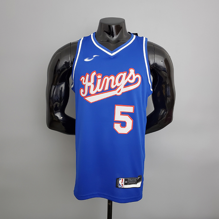 Sacramento Kings Fox #5 Blue NBA Jersey-401199