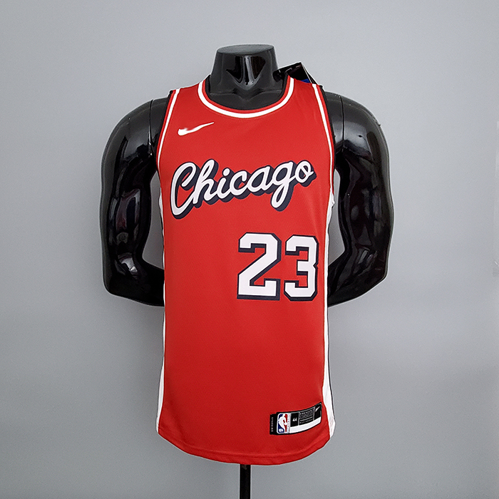 2022 Chicago Bulls Jordan #23 City Edition Red NBA Jersey-3767050