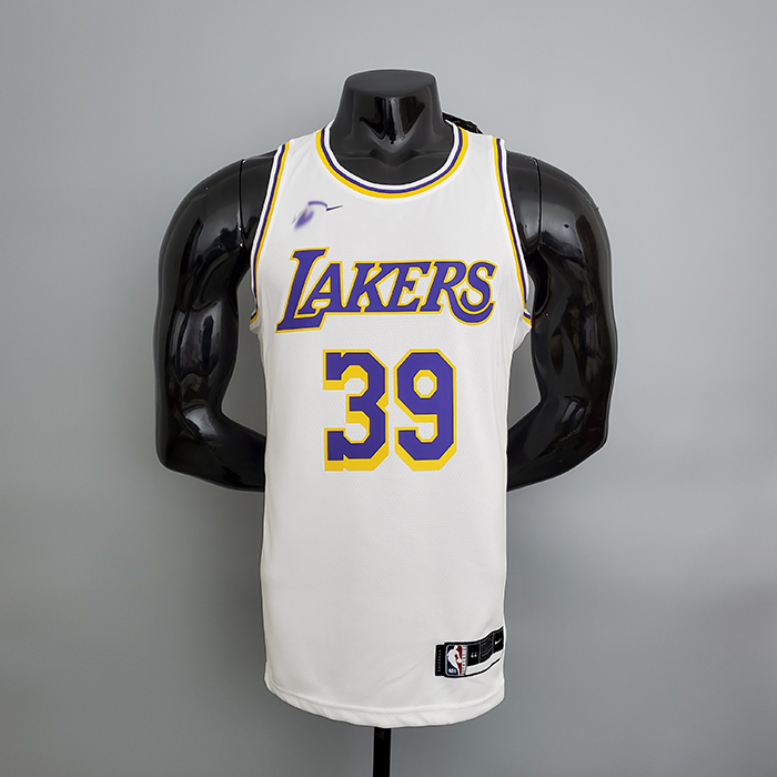 Los Angeles Lakers Howard#39 Crew Neck White NBA Jersey-2913362
