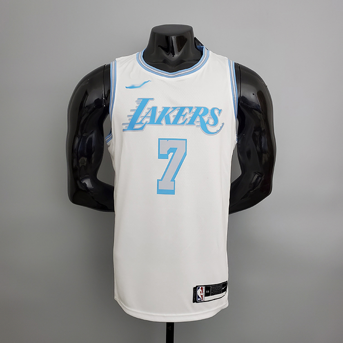 Los Angeles Lakers 2021 Anthony#7 Lakers Retro White NBA Jersey-1817815