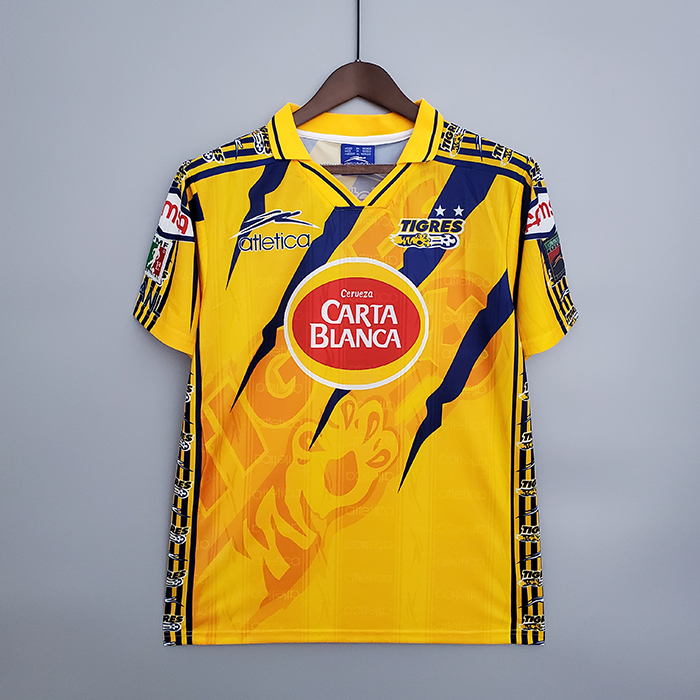 Retro 97/98 Tigres UANL home Jersey version short sleeve-7294648