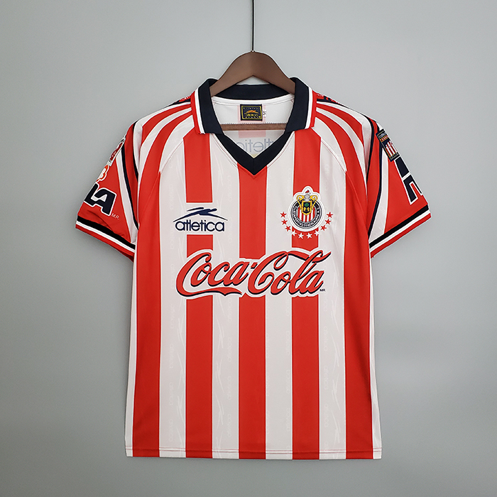 Retro 98/99 Chivas Home Jersey version short sleeve-5631662