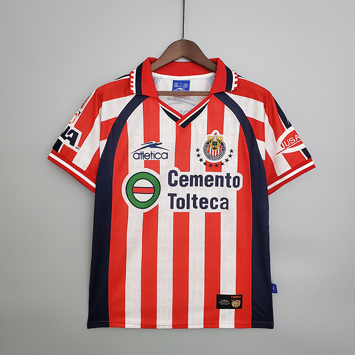 Retro 99/00 Chivas Home Jersey version short sleeve-132596
