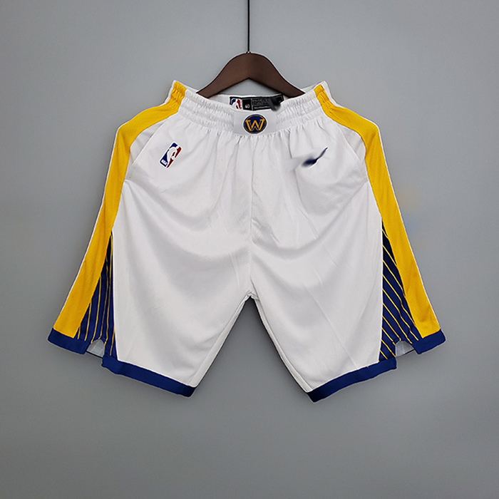 Los Angeles Lakers White Shorts NBA Shorts-2392335