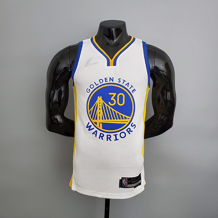 75th Anniversary Warriors White NBA Jersey #30 White NBA Jersey-1211680