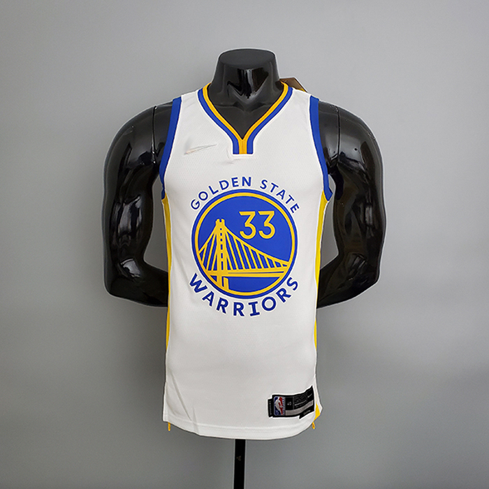 75th Anniversary Warriors White NBA Jersey #33 White NBA Jersey-9698378