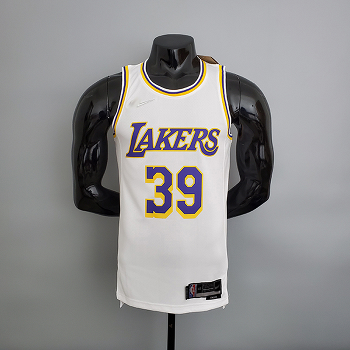 75th Anniversary Lakers White NBA Jersey #39 White NBA Jersey-7699611