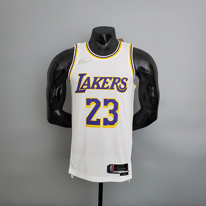 75th Anniversary Lakers White NBA Jersey #23 White NBA Jersey-2324952