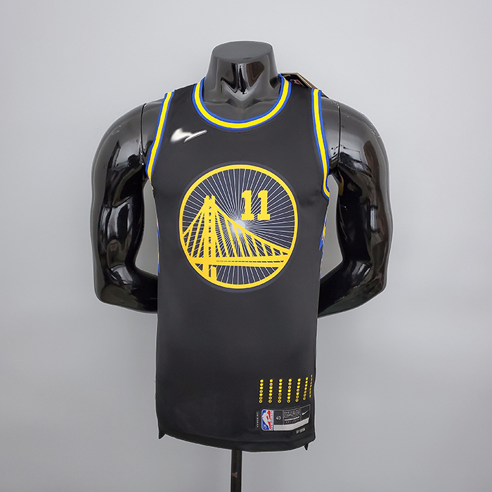 2022 75th Anniversary Thompson #11 Warriors City Edition Black NBA Jersey-521908