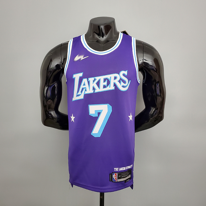 2022 75th Anniversary Howard #7 Lakers City Edition Purple NBA Jersey-9253501