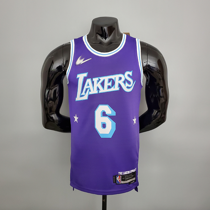 2022 75th Anniversary Howard #6 Lakers City Edition Purple NBA Jersey-9384400