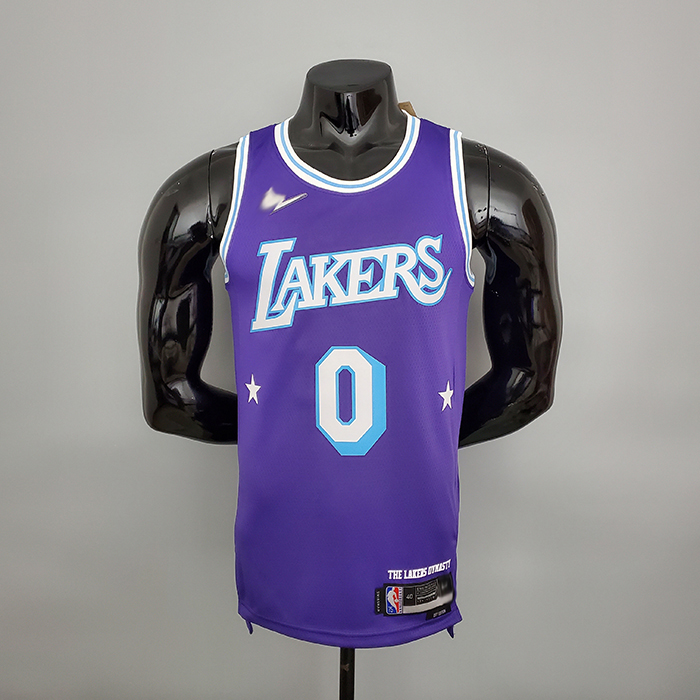 2022 75th Anniversary Howard #0 Lakers City Edition Purple NBA Jersey-5376884