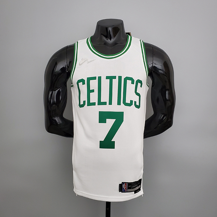 75th Anniversary Tatum #7 Celtics White NBA Jersey-6258605