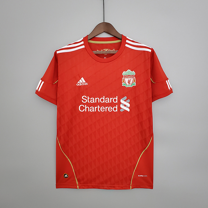 Retro 10/11 Liverpool home Jersey version short sleeve-2740820