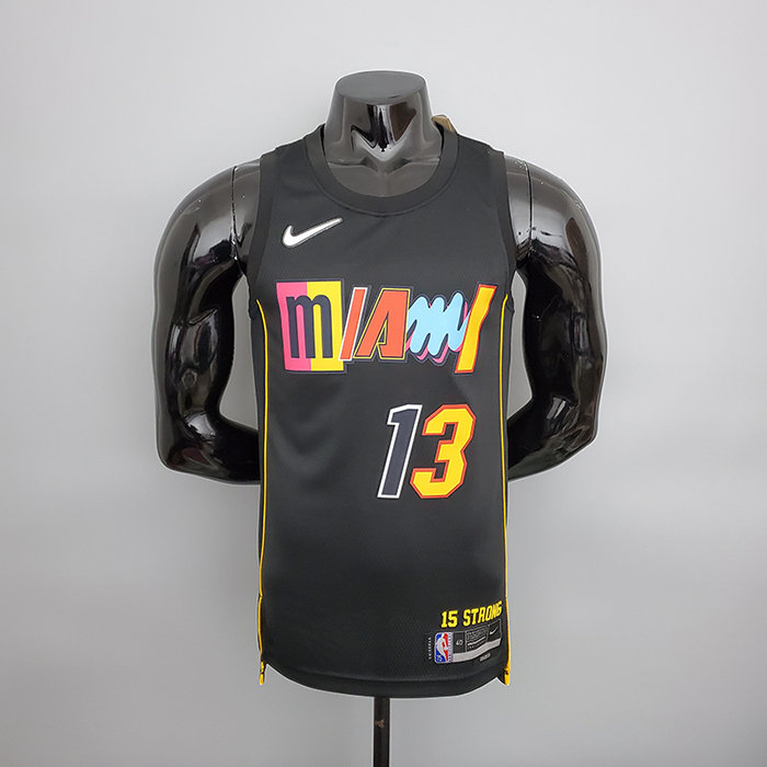 2022 Season herro#13 Miami Heat City Edition Black NBA Jersey-9531845