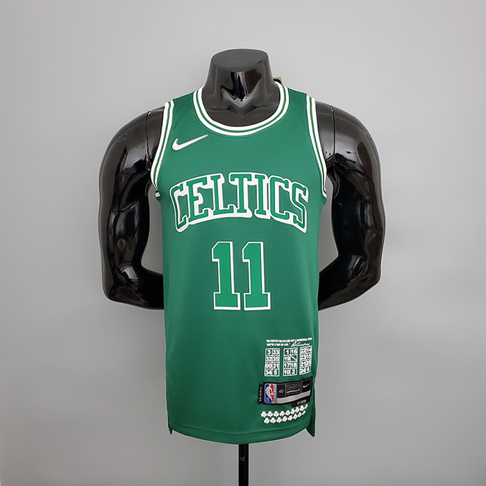 2022 season irving#11 Boston Celtics Teltes City Edition Green NBA Jersey-7268329