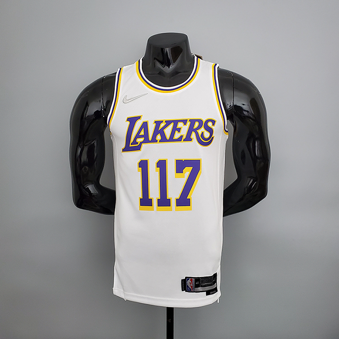 75th Anniversary master chief#117 Los Angeles Lakers White X-BOX Joint White NBA Jersey-3659486