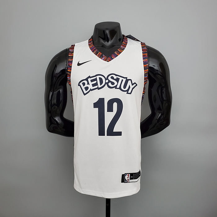 Harris#12 Brooklyn Nets City version White NBA jersey-6639433
