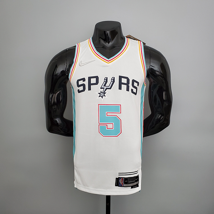 2022 Season Murray#5 San Antonio Spurs City Edition White NBA Jersey-9181498