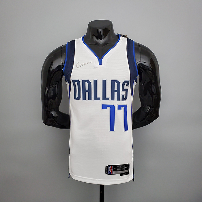 75th Anniversary Doncic#77 Lone Ranger White NBA Jersey-764979