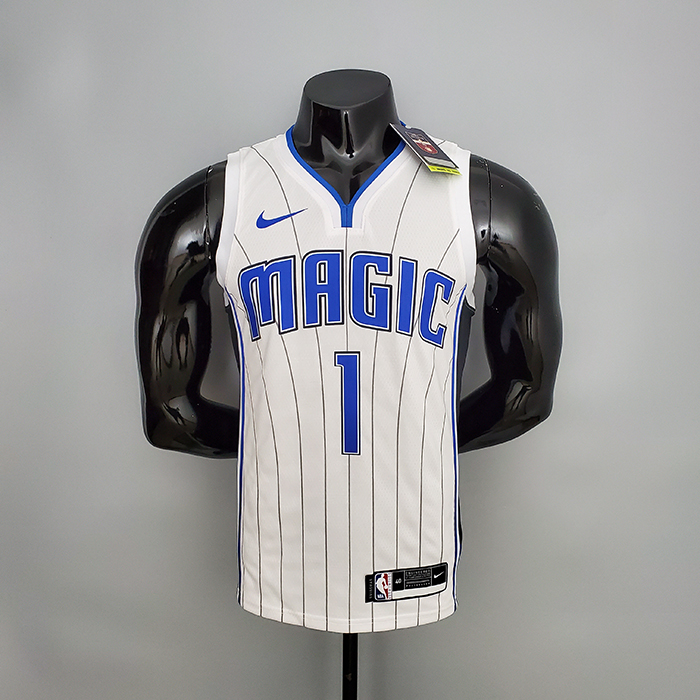 McGrady #1 Magic White NBA Jersey-7304320