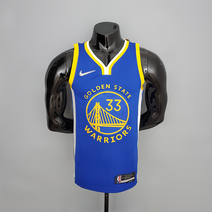 75th Anniversary WISEMAN#33 Golden State Warriors Blue NBA Jersey-7513536