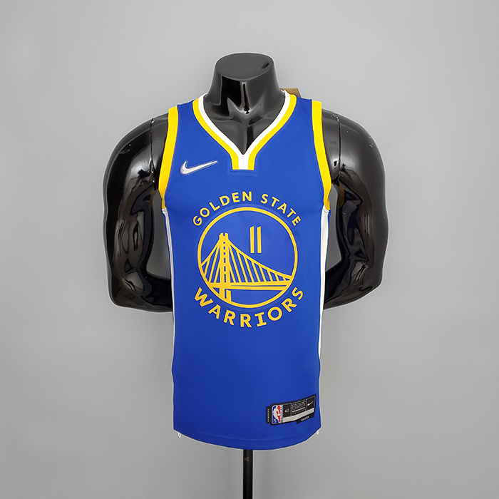 75th Anniversary THOMPSON#11 Golden State Warriors Blue NBA Jersey-3839509